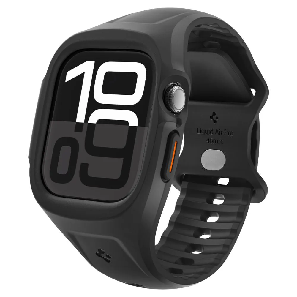 Custodia Spigen Liquid Air Pro per Apple Watch Series 10 / 11 46mm, Nera Opaca ACS09317