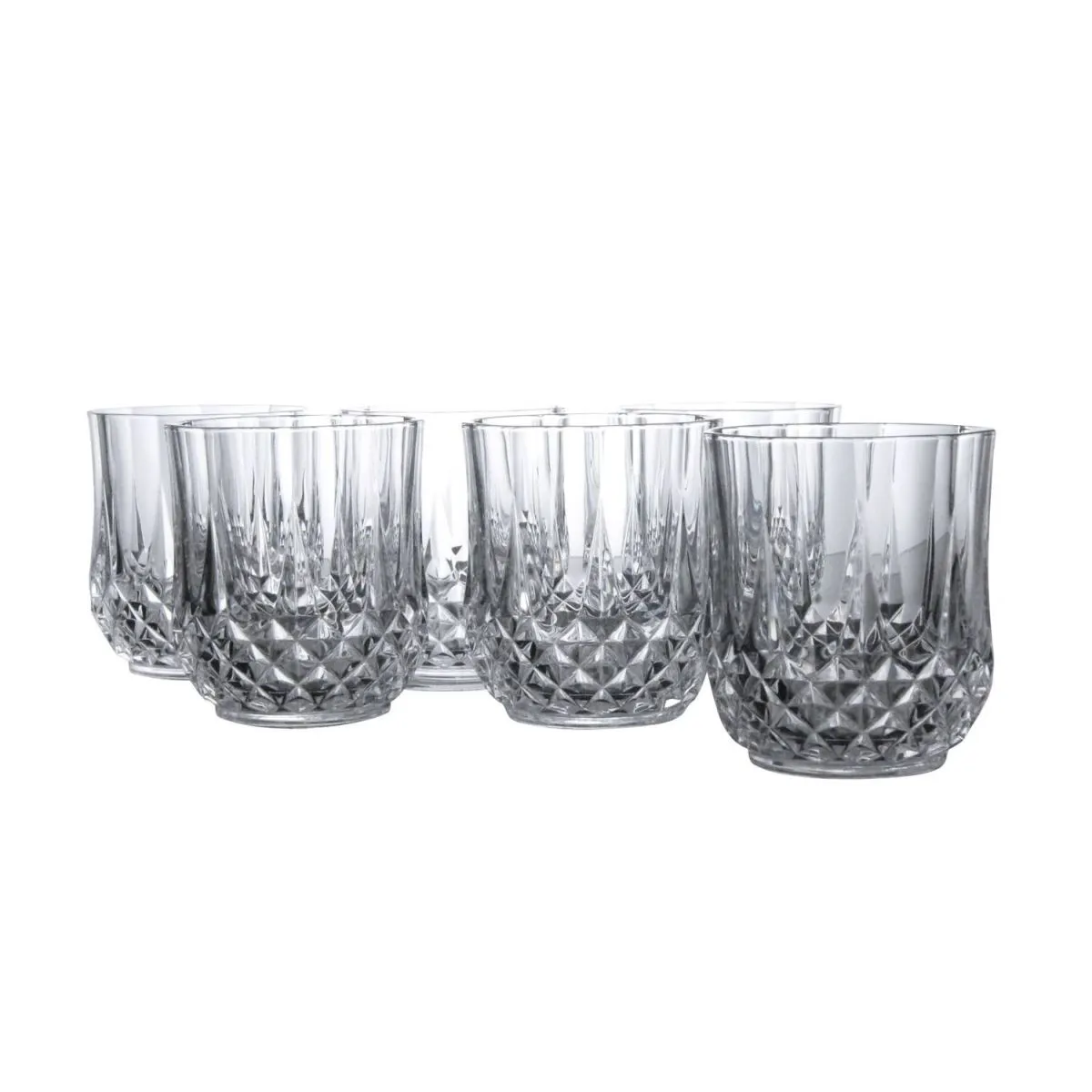 6x creaTable LONGCHAMP ECLAT - Set di 6 bicchieri da whisky da 32 cl; 320 ml, 9.5 cm (H); trasparente; 6 pz. / Pacco