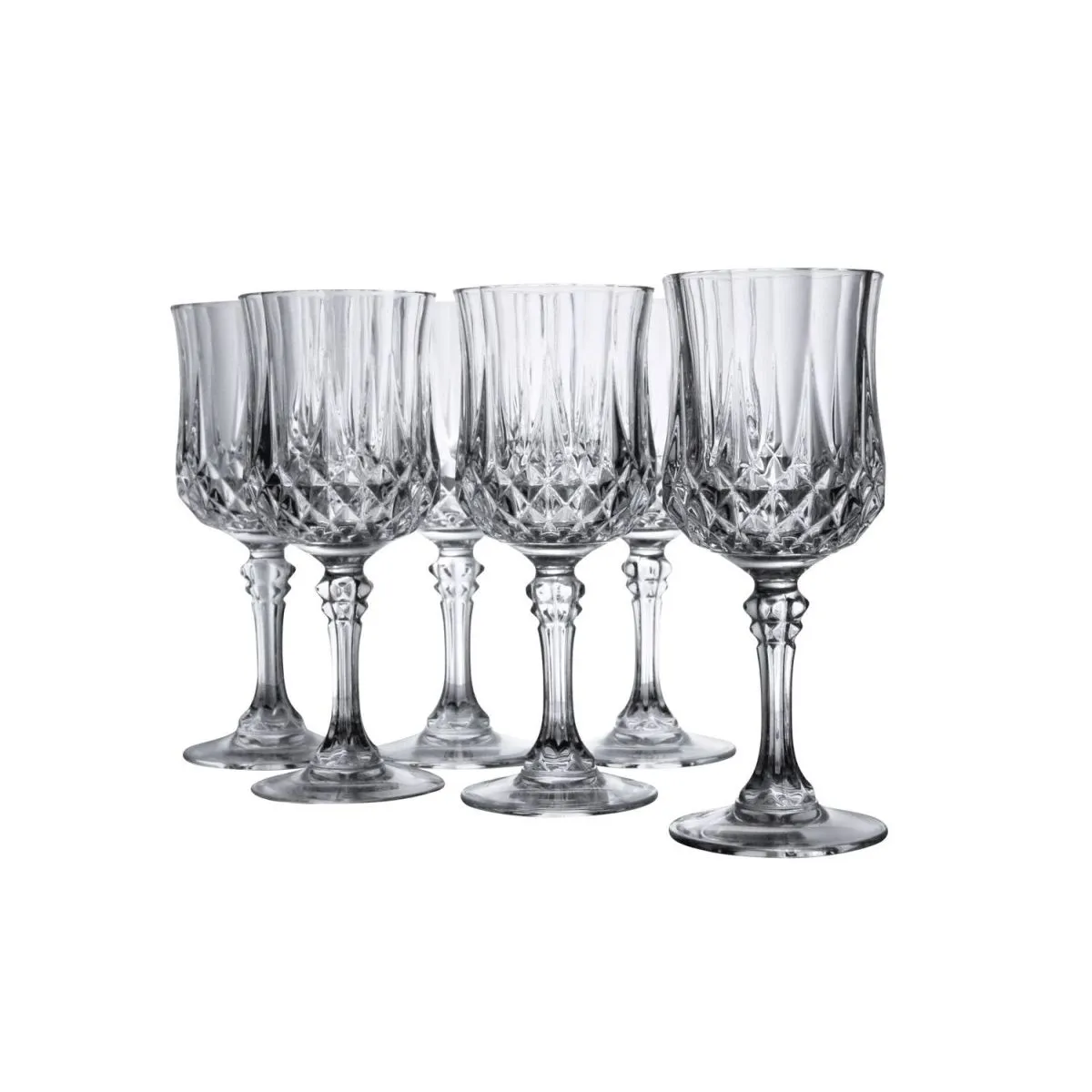 6x creaTable LONGCHAMP ECLAT - 6 pezzi calice da vino rosso 25 cl; 250 ml, 7.5x18.5 cm (ØxH); trasparente; 6 pz. / Pacco