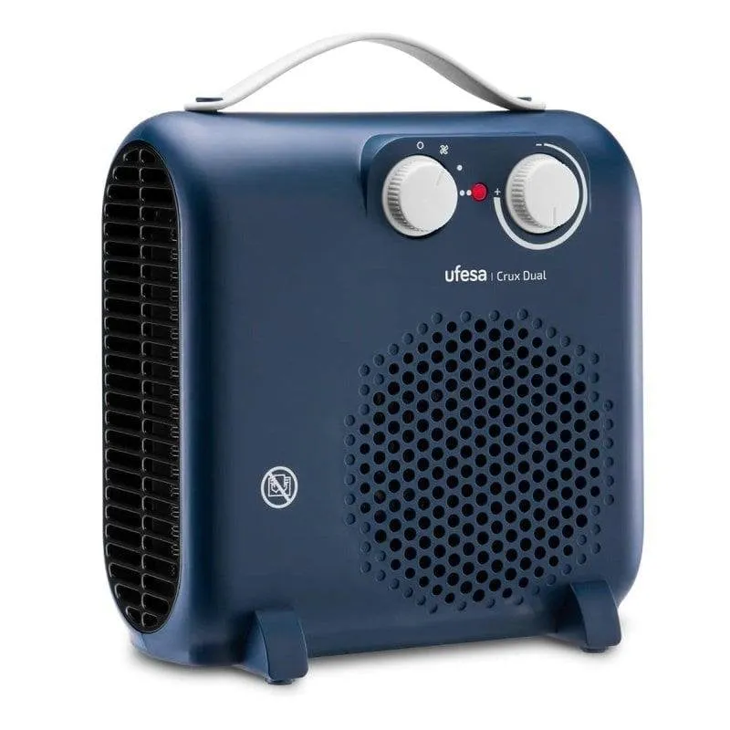 Riscaldatore termoventilatore Ufesa Crux Dual 2000W Termostato Regolabile Blu