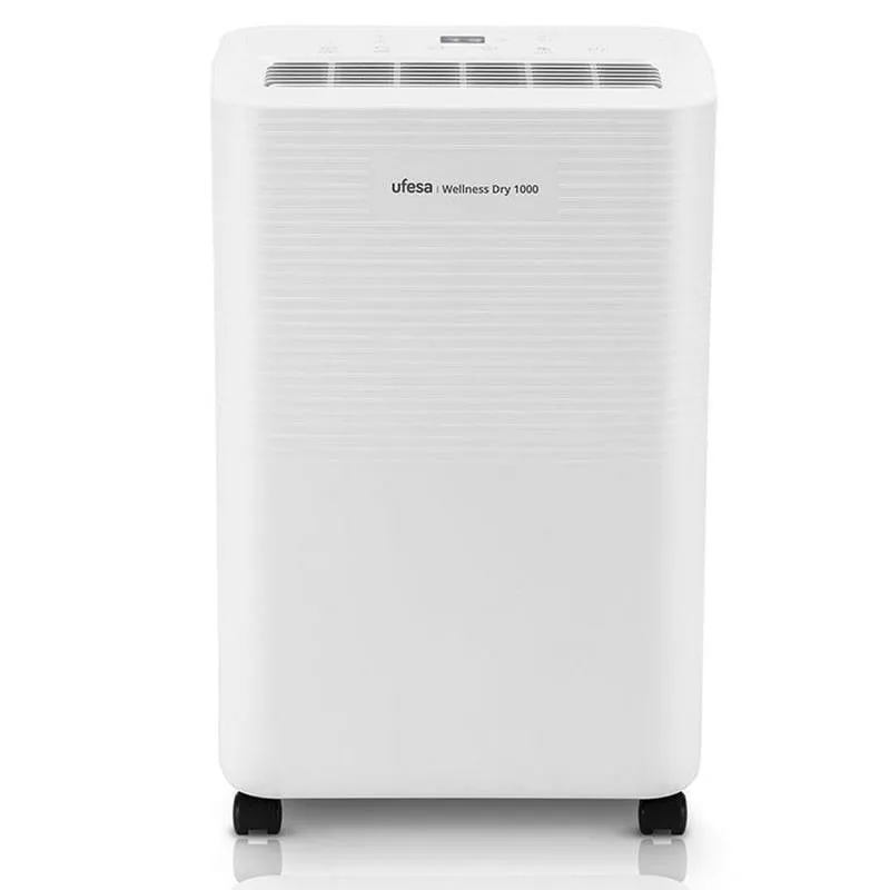 Ufesa Wellness Dry 1000 Deumidificatore 10L/giorno 250W per Ambienti Fino a 40m2 Bianco