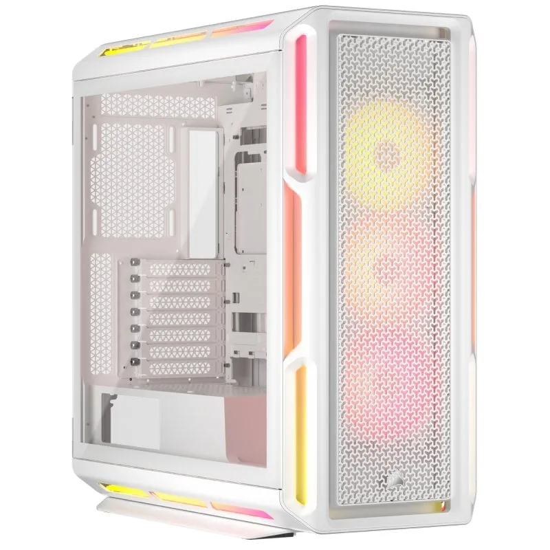 Corsair iCUE LINK 5000T LX RGB Mid Tower EATX Vetro temperato USB-C Bianco