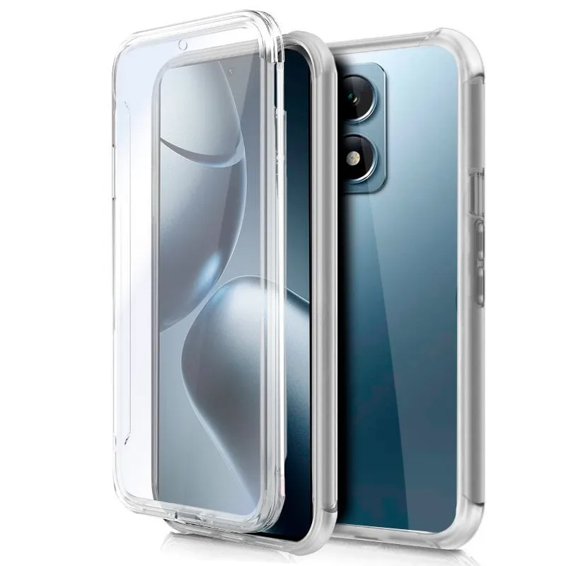 Custodia in silicone trasparente 3D fronte + retro per Xiaomi 14T