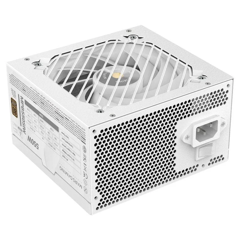 Mars Gaming MPB550SI Alimentatore ATX 550W 7 Anni Garanzia 80 Plus Bronze 90% Bianco