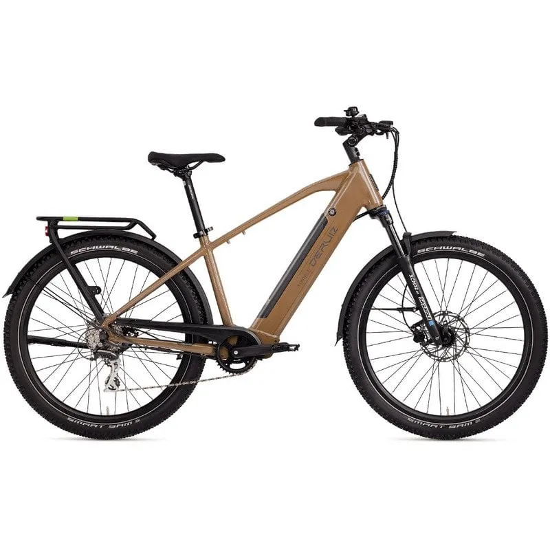 DERUIZ Marble SUV 2025 Bicicletta elettrica MTB 27,5" 644 Wh E-City Bike Autonomia massima 161 km Marrone