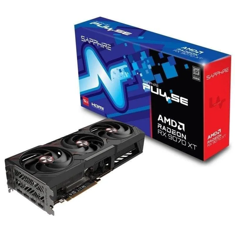 Scheda Grafica Sapphire PULSE AMD Radeon RX 9070 XT 16GB GDDR6 FSR 4