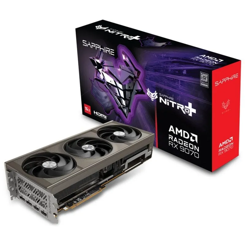 SAPPHIRE NITRO+ AMD RADEON™ RX 9070 GAMING OC 16 GB DOPPIA HDMI / DOPPIA DP