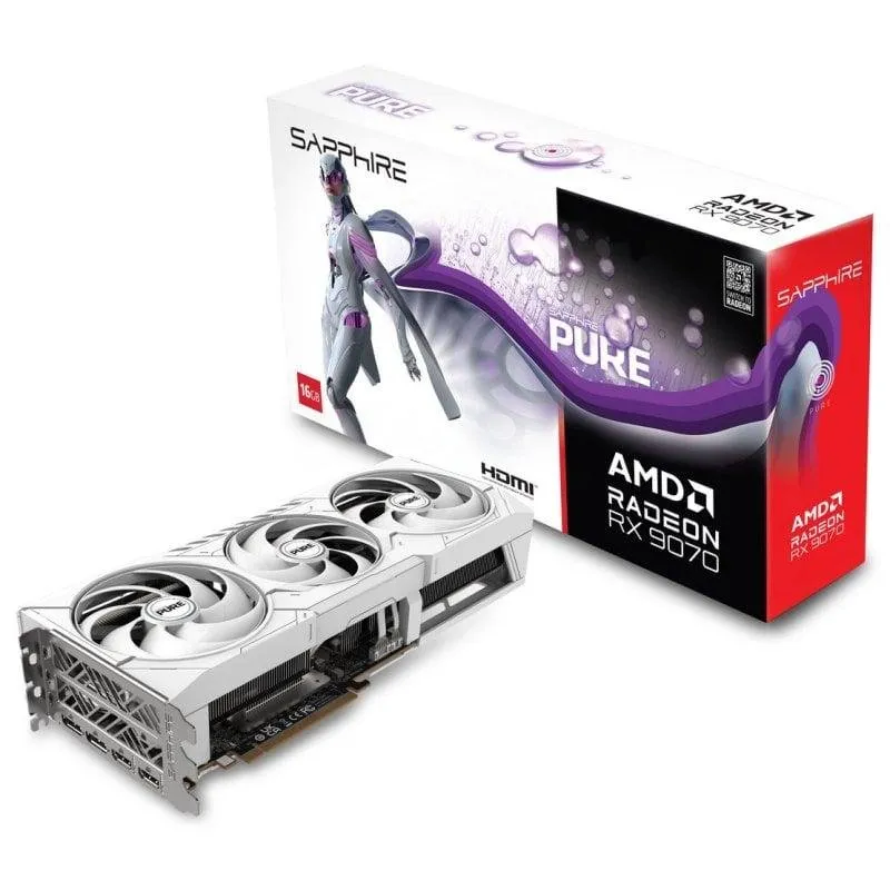Scheda Grafica Sapphire PURE AMD Radeon RX 9070 16GB GDDR6 FSR 4