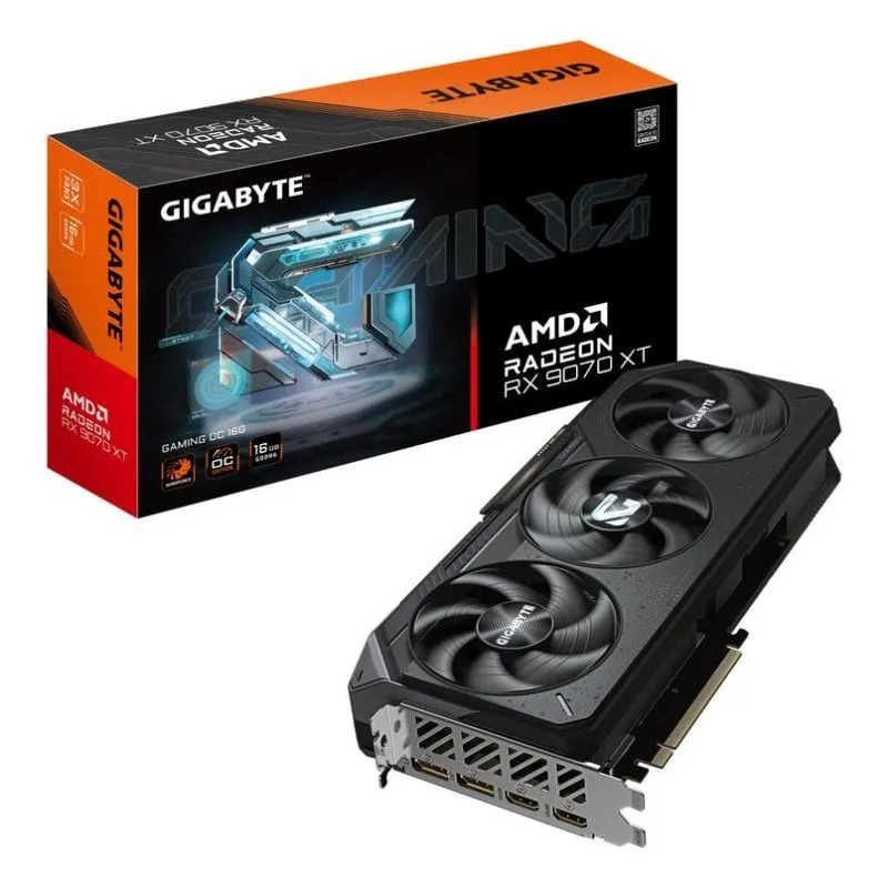 Scheda Grafica Gigabyte AMD Radeon RX 9070 XT GAMING OC 16GB GDDR6 FSR 4