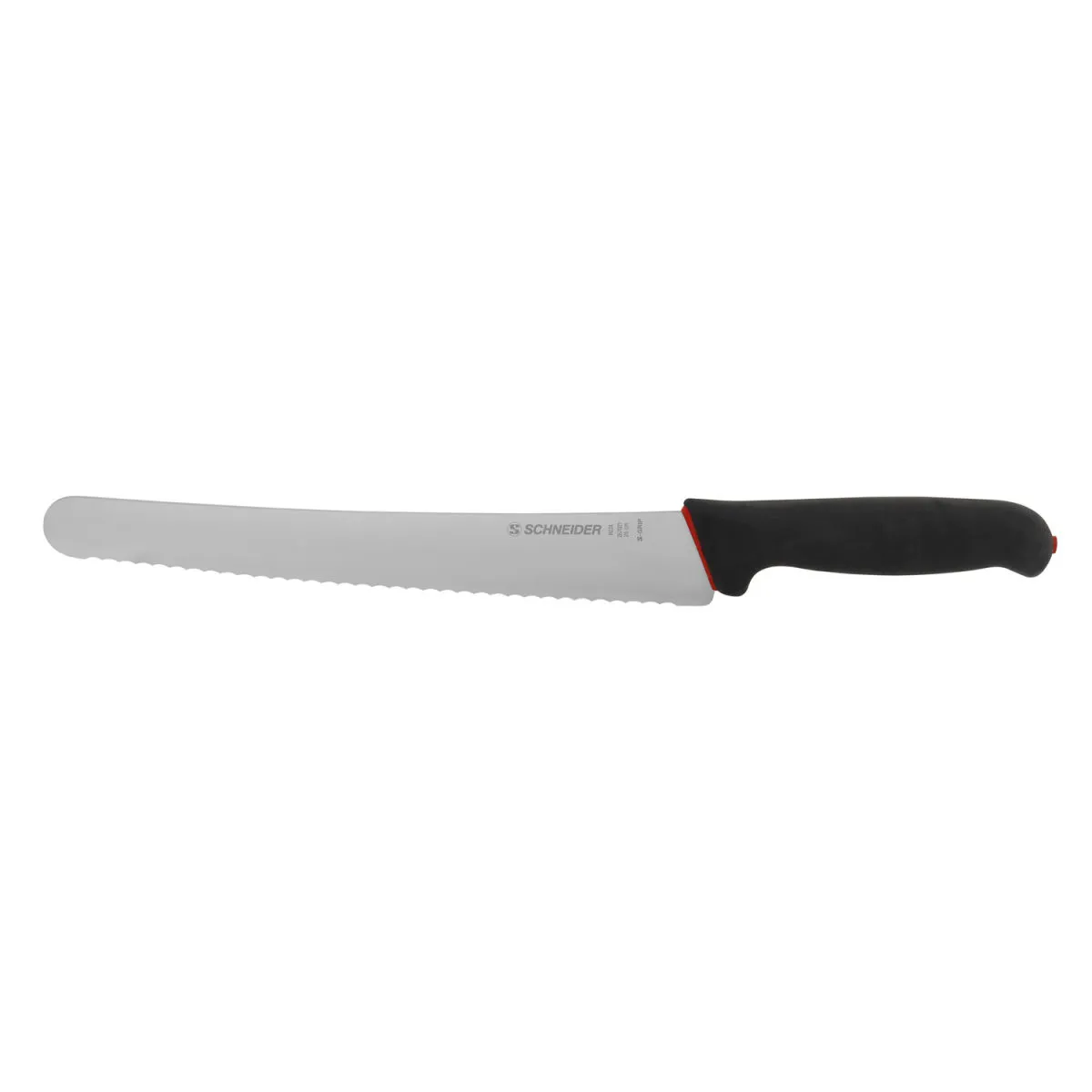 Schneider Coltello da pane S-Grip; lunghezza lama 26 cm; nero