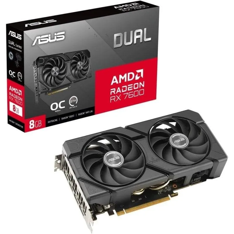 Scheda Grafica ASUS Radeon RX 7600 EVO OC Edition 8GB GDDR6