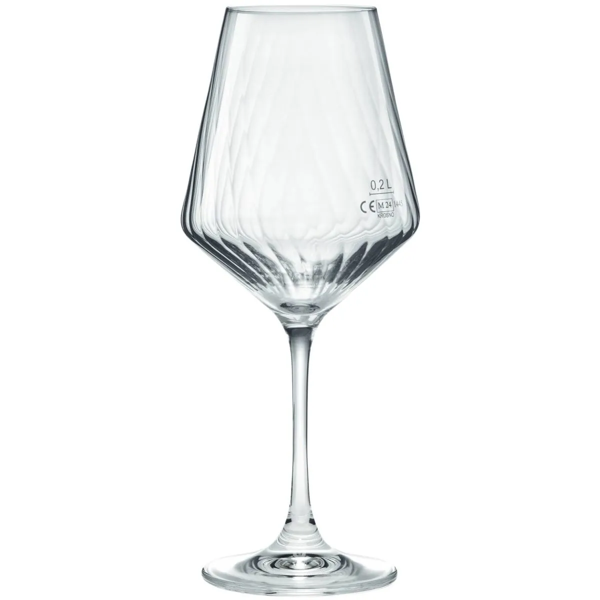 6x van Well Bicchiere da vino Eva; 550 ml, 6.3x25 cm (ØxH); trasparente; 0.2 l Segno di riempimento, 6 pz. / Pacco