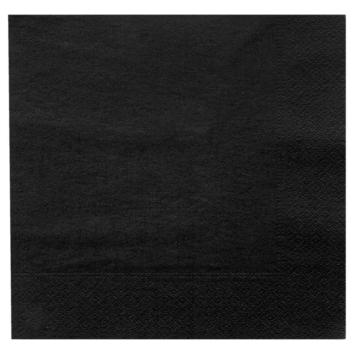 100x GARCIA DE POU Tovaglioli di carta bordato 2 veli; 39x39 cm (LxL); nero; 100 pz. / Pacco