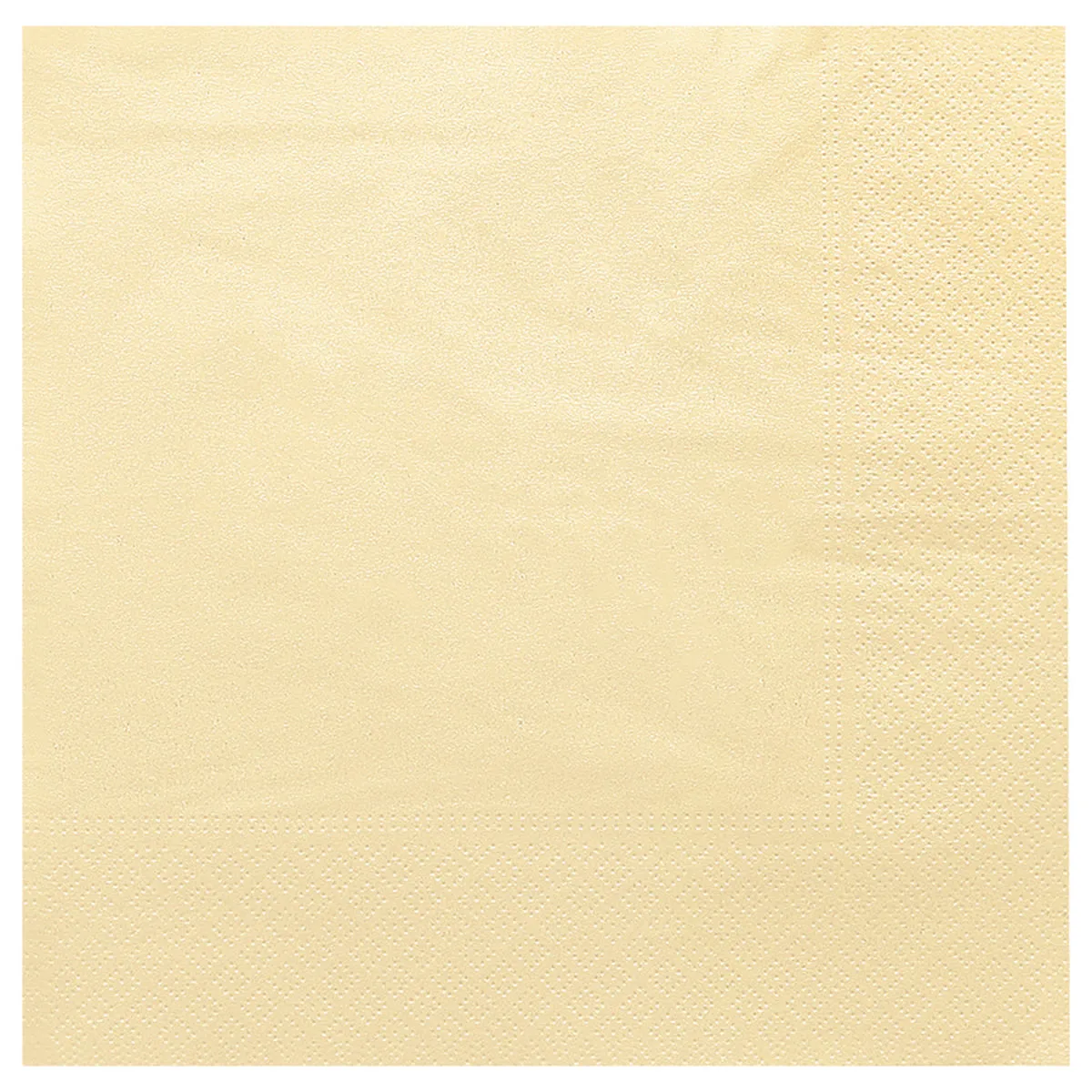 100x GARCIA DE POU Tovaglioli di carta bordato 2 veli; 39x39 cm (LxL); avorio; 100 pz. / Pacco
