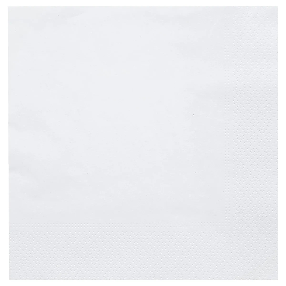100x GARCIA DE POU Tovaglioli di carta bordato 2 veli; 39x39 cm (LxL); bianco; 100 pz. / Pacco