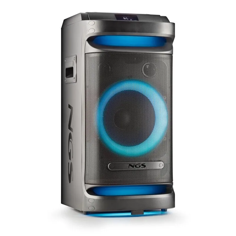 NGS Wild Space 1 Altoparlante portatile wireless con woofer da 10" Bluetooth/USB/AUX 180W RMS Nero