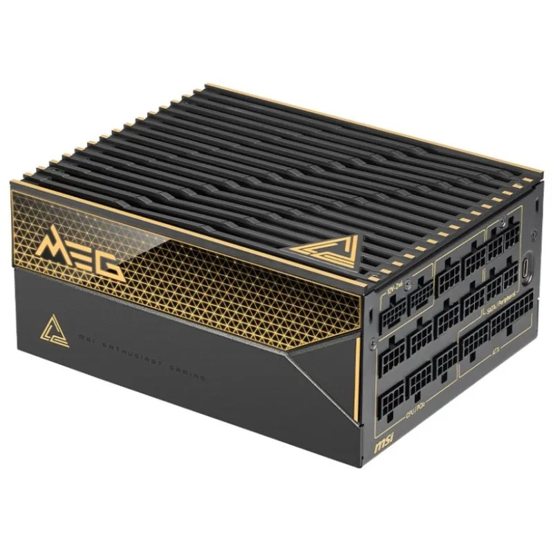 MSI MEG Ai1600T PCIE5 ATX 3.1 PCIe 5.1 1600W 80 Plus Titanio Modulare