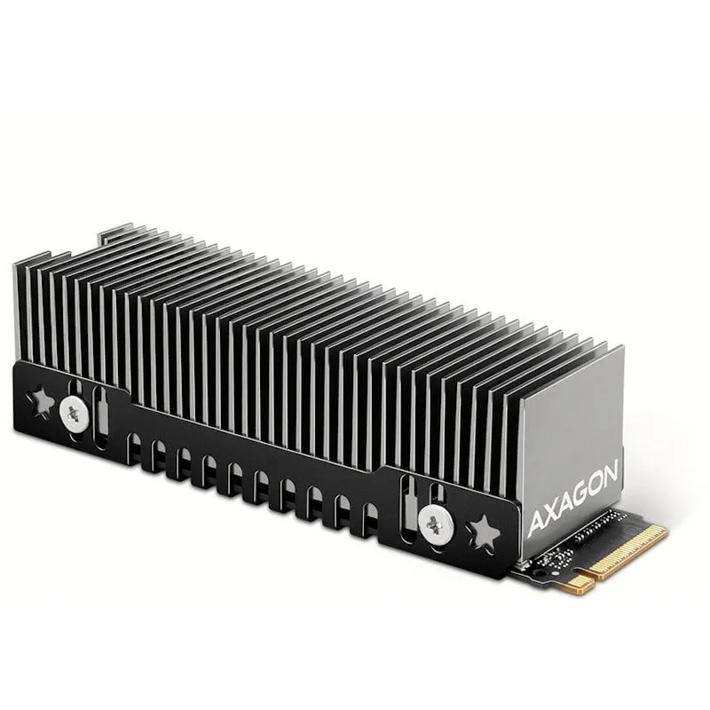 Dissipatore di calore Axagon Clr-m2xt - SSD M.2, SSD da 80 mm, corpo in alluminio, altezza 24 mm