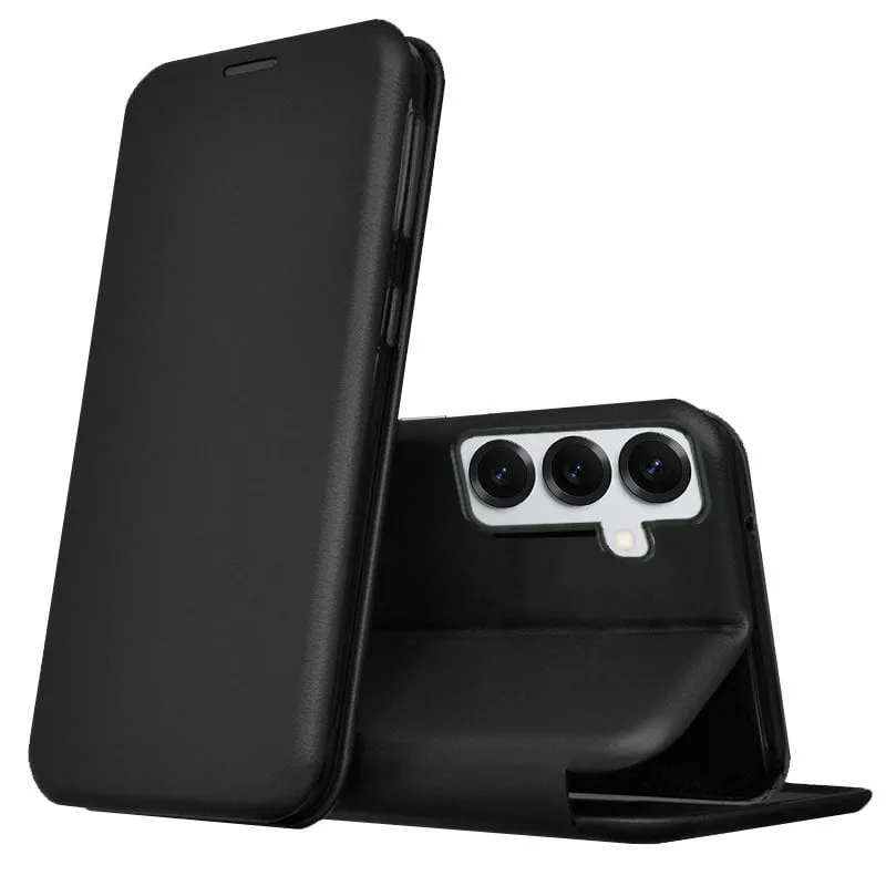 Custodia Flip Cover Elegance nera per Samsung Galaxy S24 / S25