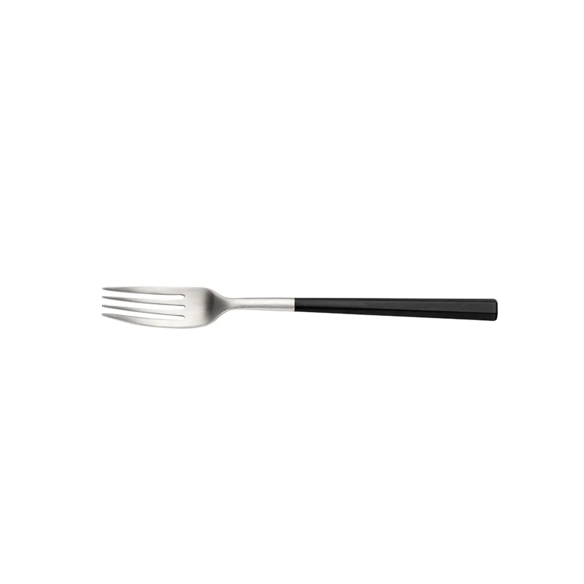12x Pintinox Forchetta da tavola HIVE Satin Forgiato manico ABS Nero; 21 cm (L); nero; 12 pz. / Pacco