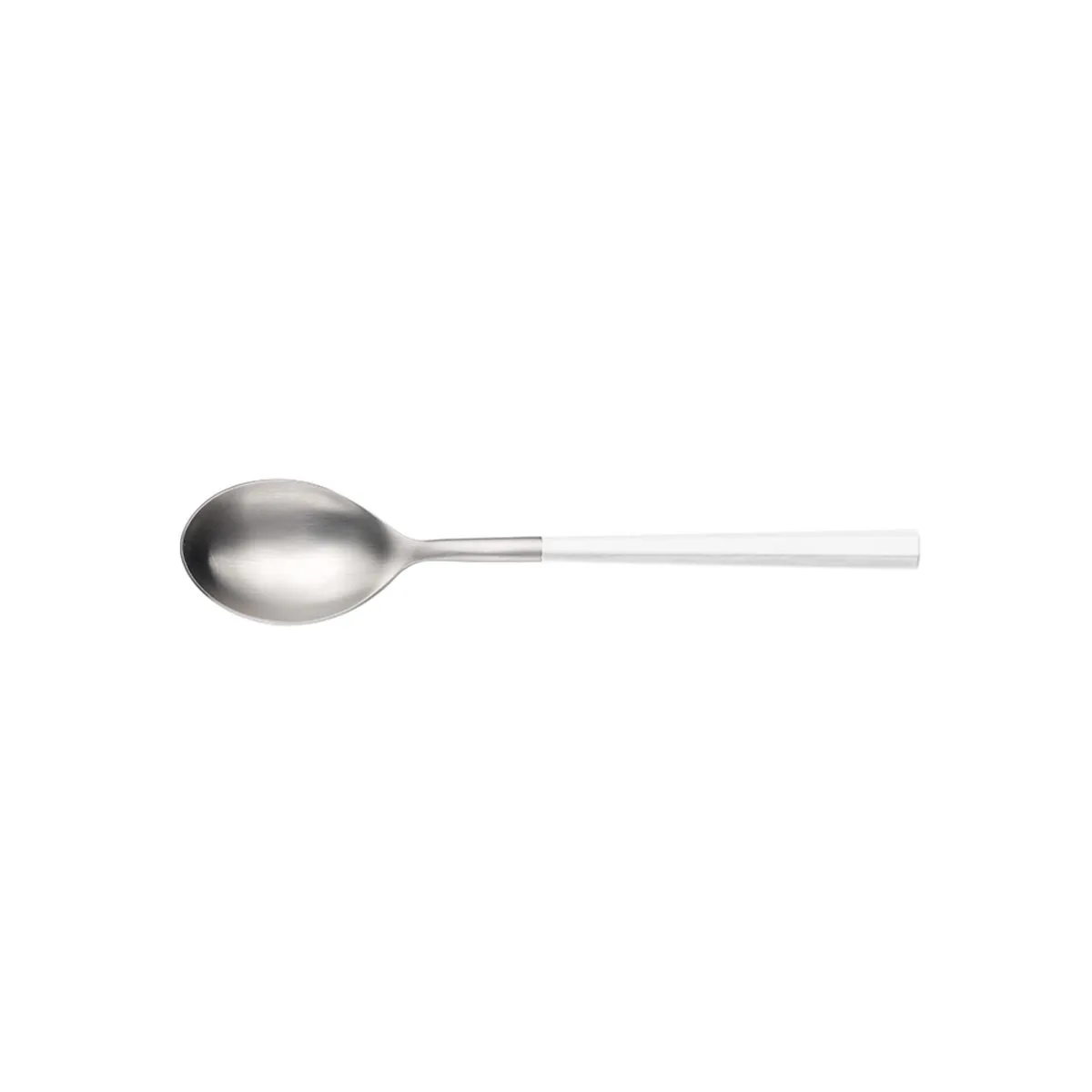 12x Pintinox Cucchiaio da tavola HIVE Satin Forgiato manico ABS Azzurro; 21 cm (L); bianco; 12 pz. / Pacco