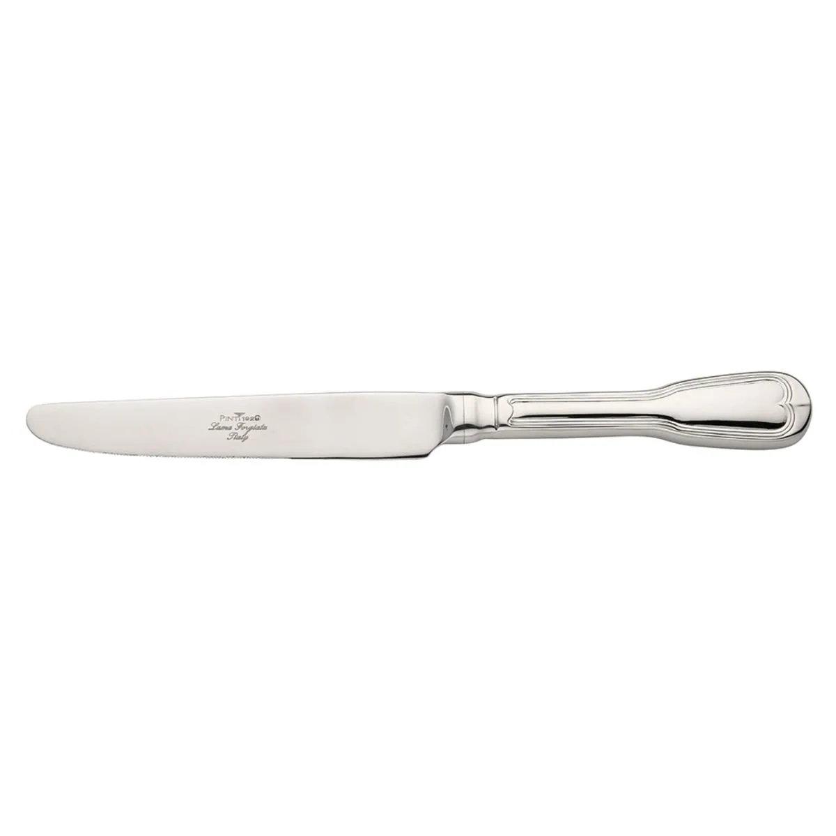 6x Pintinox Coltello da tavola manico cavo VITTORIALE; 24.5 cm (L); argento; 6 pz. / Pacco