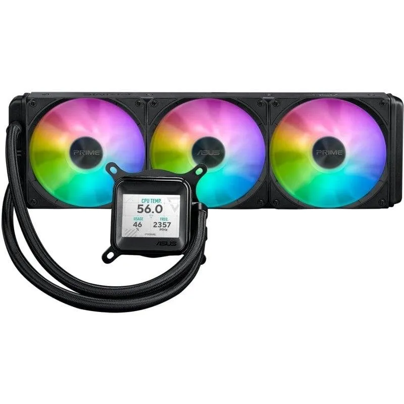 Refrigerazione Liquida Asus Prime LC 360 ARGB LCD 360mm 3 Ventole Display LCD