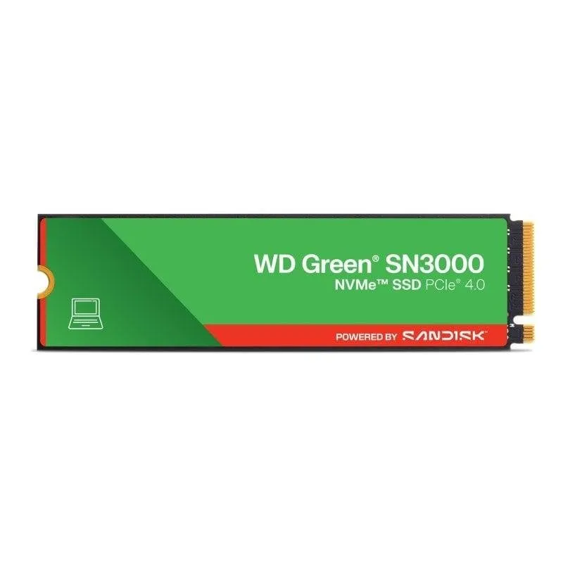 Disco Duro Sandisk WD Green SN3000 500GB SSD M.2 5000MB/s PCIe 4.0 NVMe
