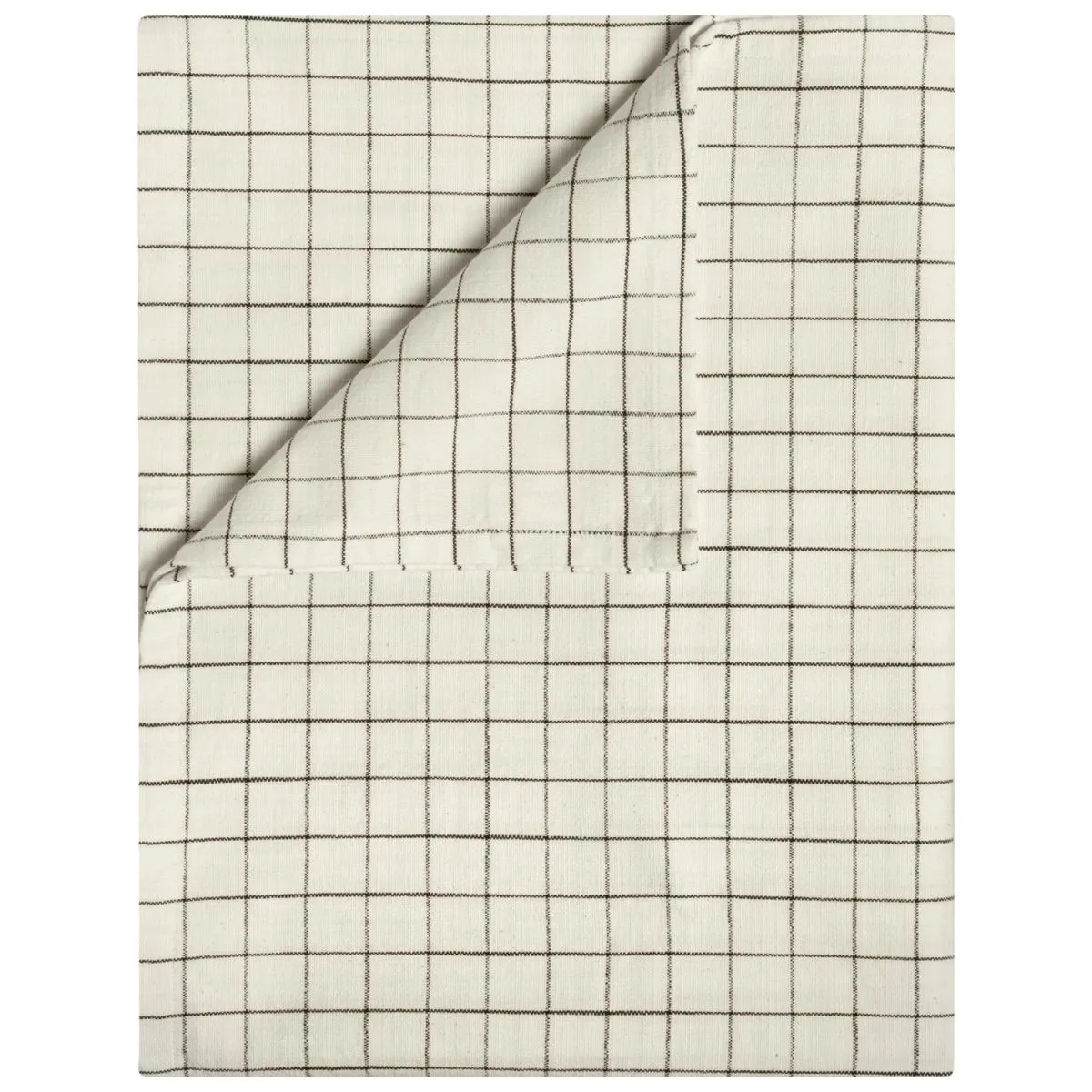 ERWIN M. Tovaglia Skan quadretti piccoli; 130x170 cm (LxL); bianco crema/antracite; rettangolare