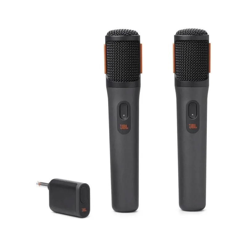 JBL Partybox Wireless Microfono Nero Set (2-Pack)