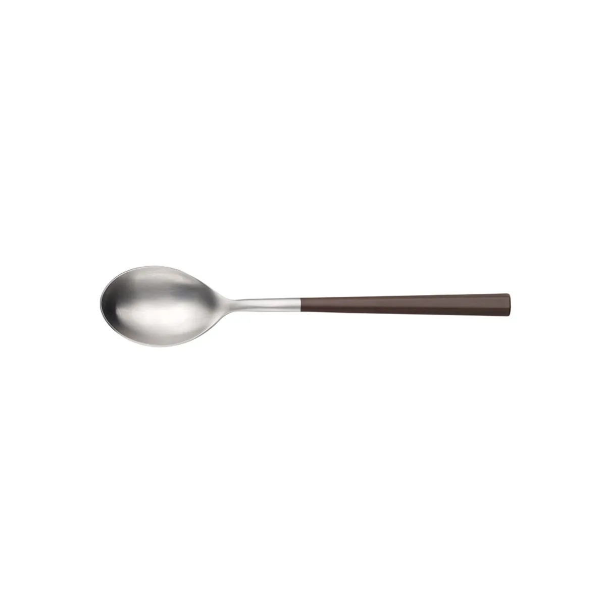12x Pintinox Cucchiaio da dessert HIVE Satin Forgiato manico ABS Azzurro; 18 cm (L); bordeaux; 12 pz. / Pacco