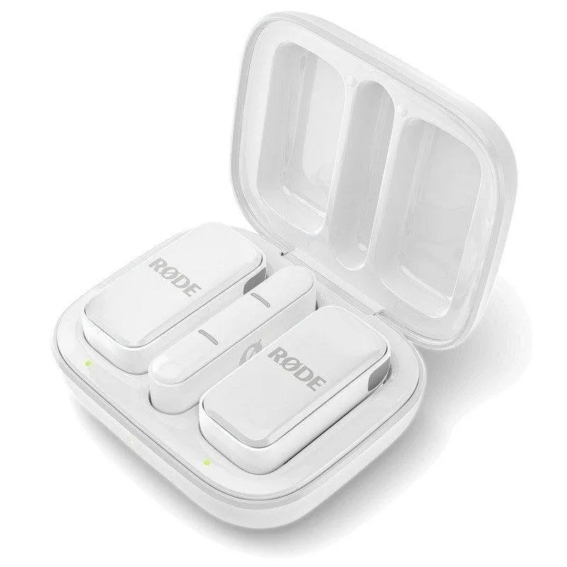 Microfono Rode Wireless Micro USB-C omnidirezionale compatto bianco