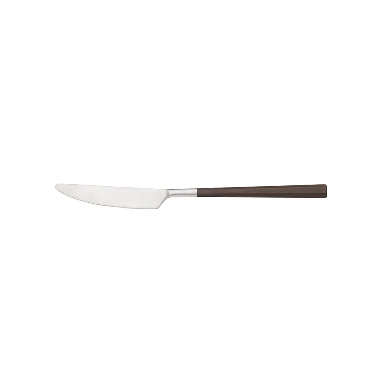 12x Pintinox Coltello da tavola HIVE Satin Forgiato manico ABS Nero; 23 cm (L); bordeaux; 12 pz. / Pacco