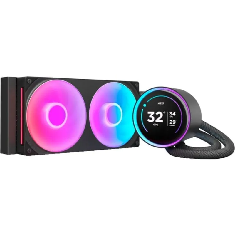 Kit di raffreddamento a liquido NZXT Kraken Elite 240 RGB con display IPS da 240 mm, nero