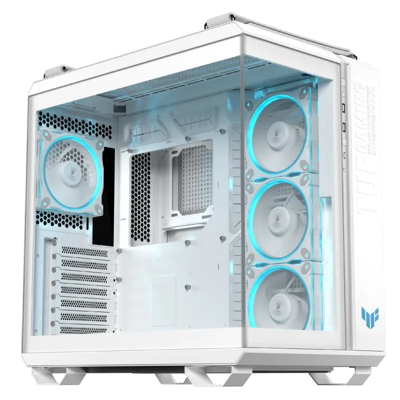 ASUS TUF GAMING GT502 HORIZON TG ARGB Mid Tower ATX Doppio Vetro Temperato USB-C Bianco