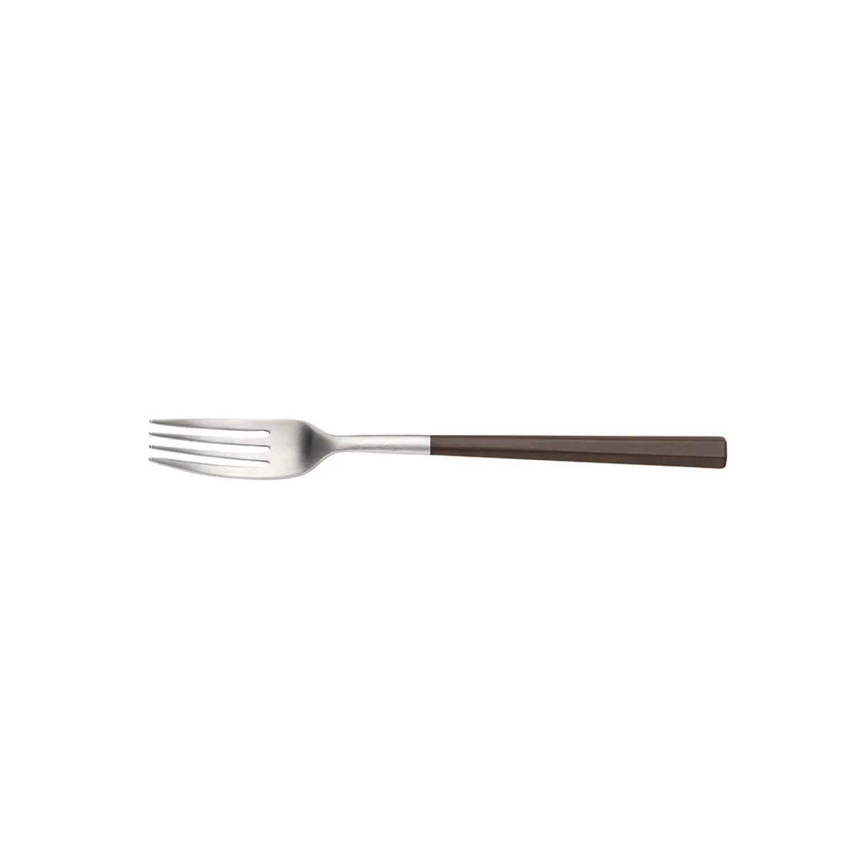 12x Pintinox Forchetta da tavola HIVE Satin Forgiato manico ABS Nero; 21 cm (L); bordeaux; 12 pz. / Pacco