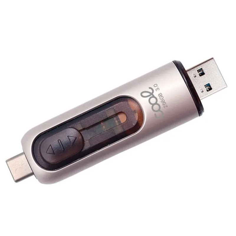 Cool Pen Drive USB 3.0 256GB Tipo-C / USB (2 in 1) Argento