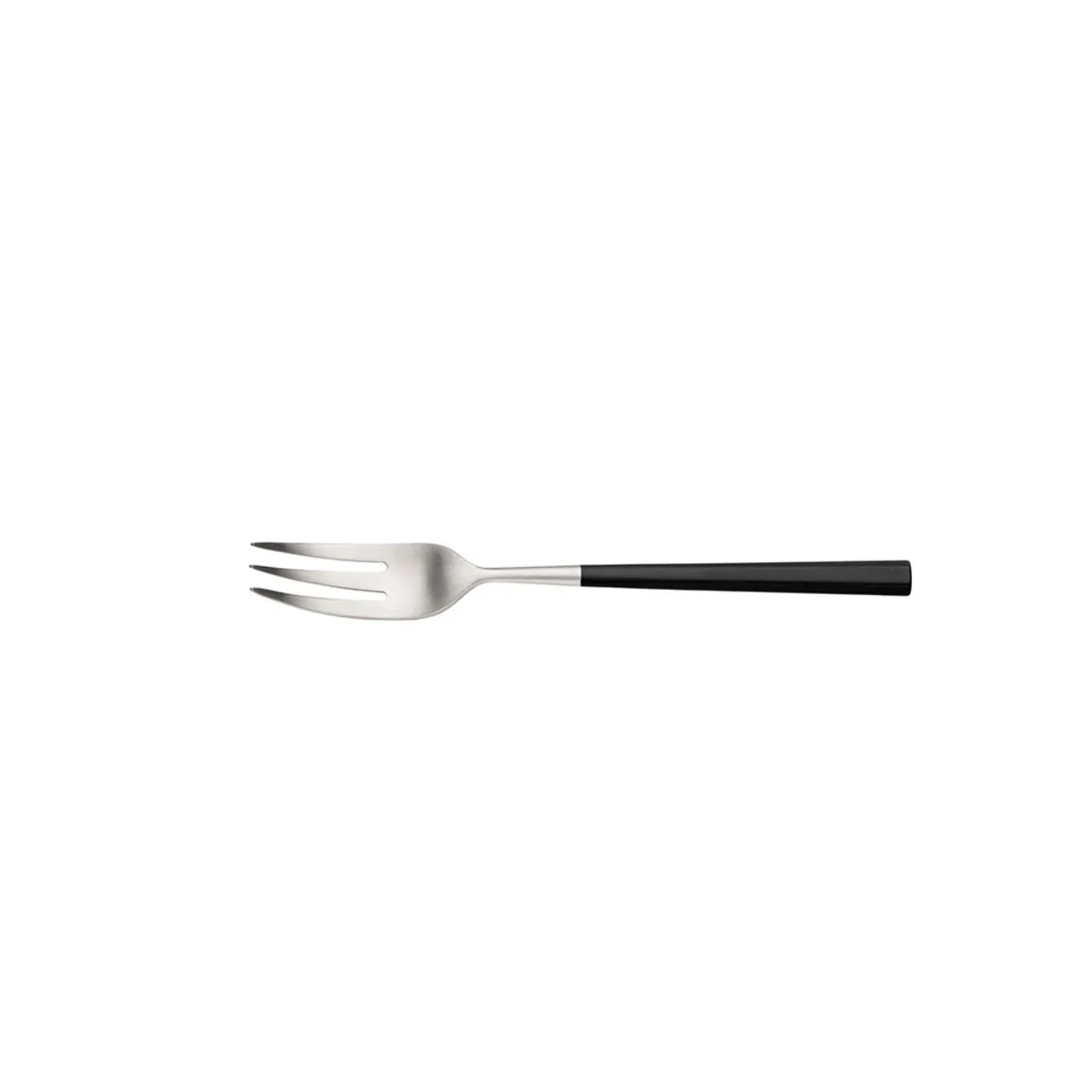 12x Pintinox Forchetta da torta HIVE Satin manico ABS Merlot; 16 cm (L); nero; 12 pz. / Pacco