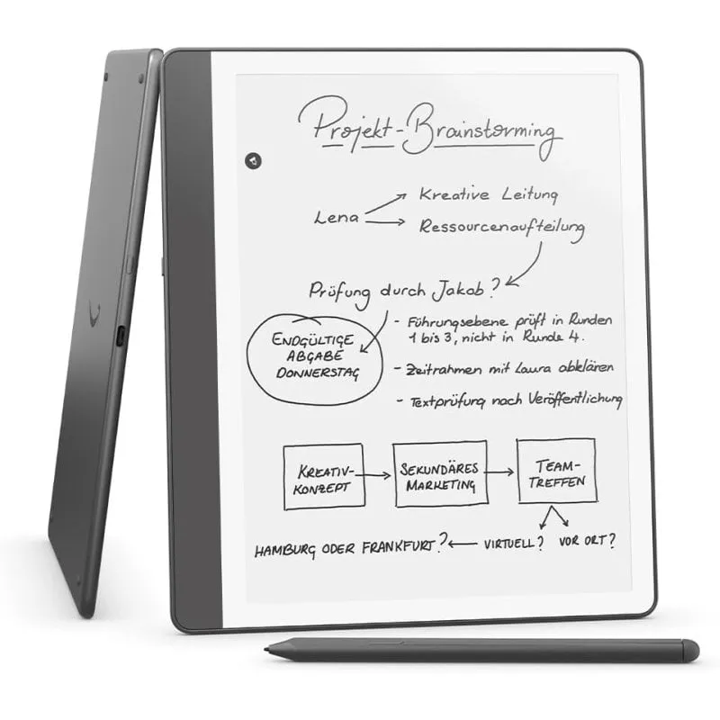 Amazon Kindle Scribe 2024 E-Reader 10,2" 16 GB Quaderno digitale con penna Premium grigio tungsteno
