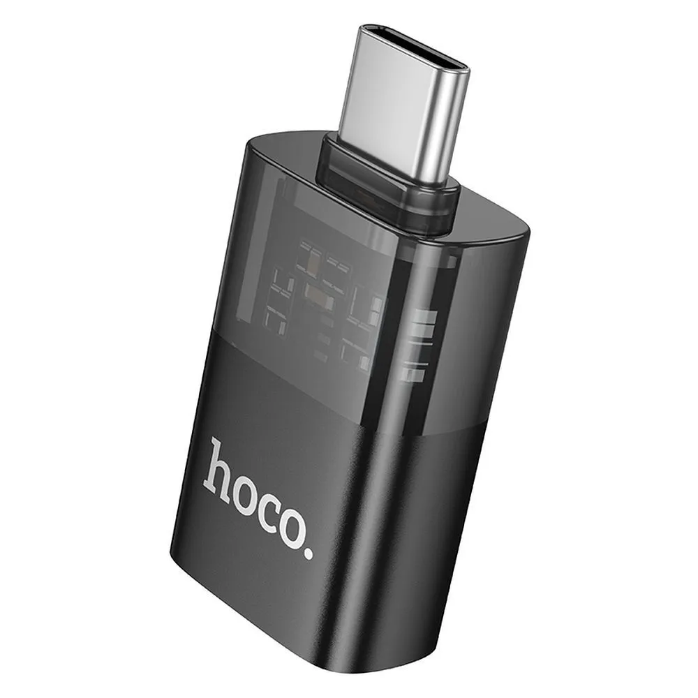Adattatore OTG USB-C - USB-A HOCO UA36B, Nero