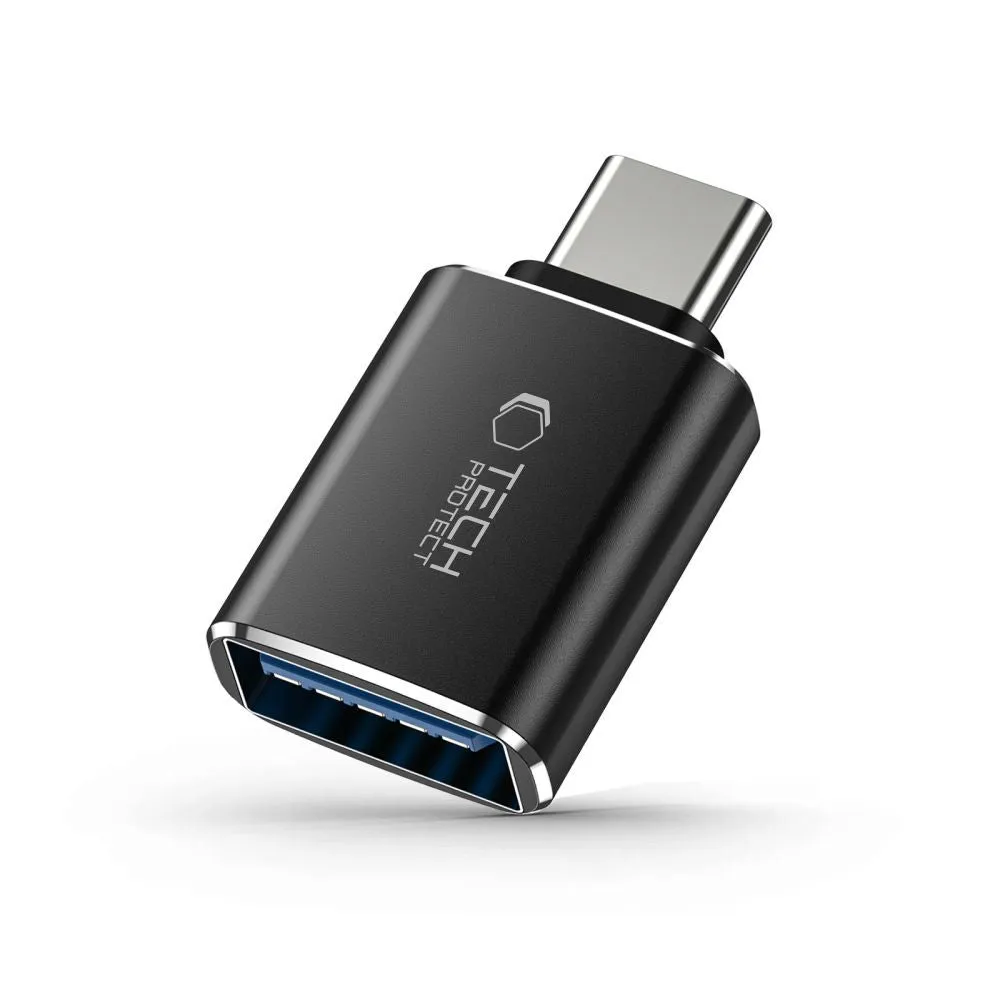 Adattatore OTG USB-C - USB-A Tech-Protect Ultraboost, Nero