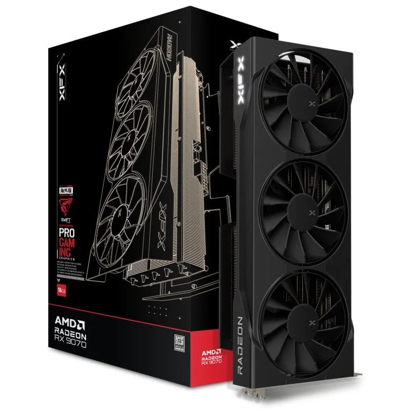 XFX SWIFT AMD Radeon RX 9070 OC Tripla ventola 16 GB GDDR6