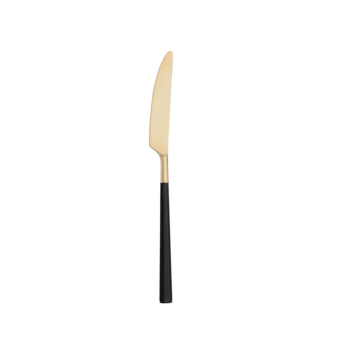 12x Pintinox Coltello da tavola HIVE Satin Black Treasure Honey; 23 cm (L); giallo; 12 pz. / Pacco