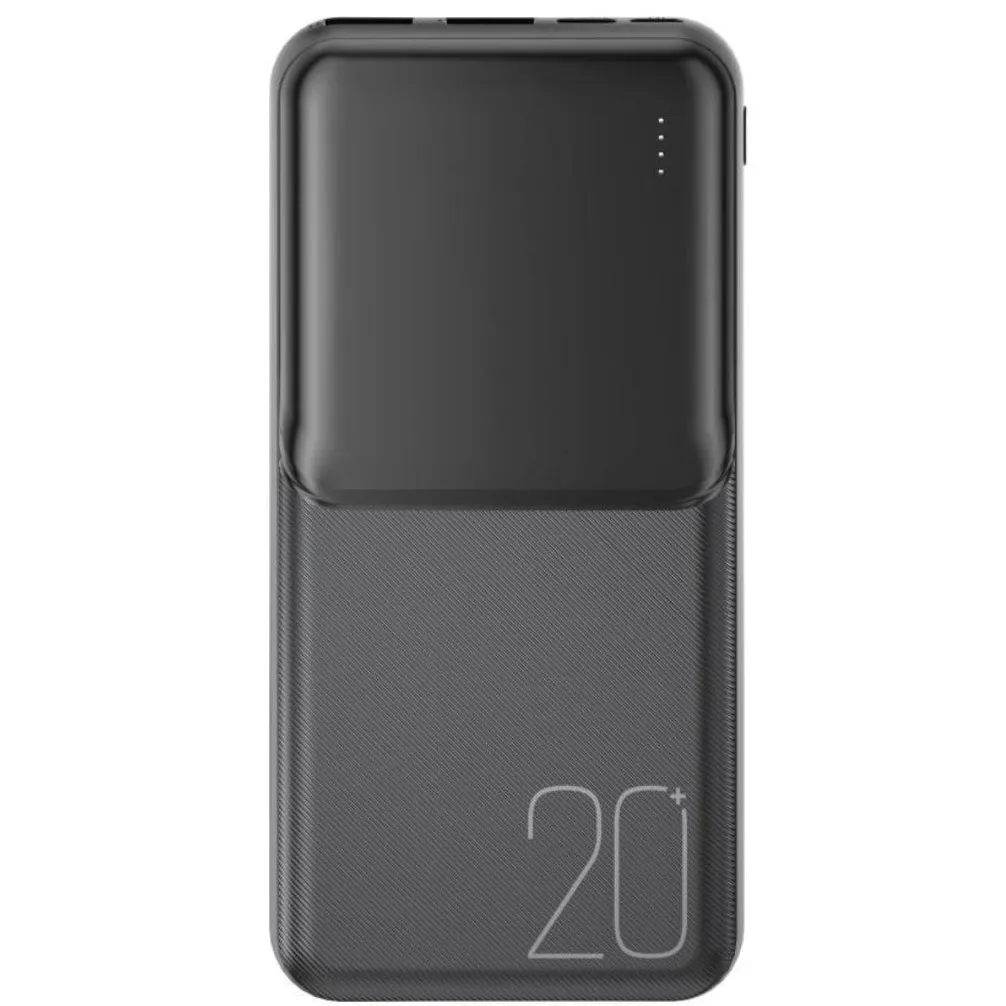 Batteria Esterna XO Design PR252, 20000mAh, 10W, 2 x USB-A, Nera