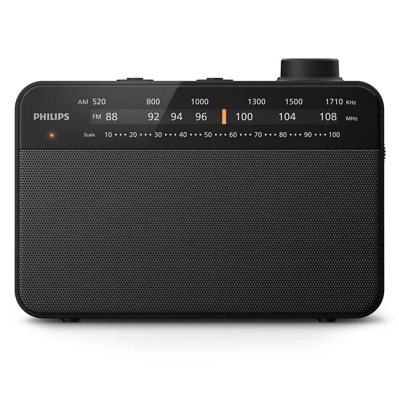 Radio FM/AM portatile Philips TAR2509/10 con altoparlante da 3,5", a batteria o con cavo di alimentazione
