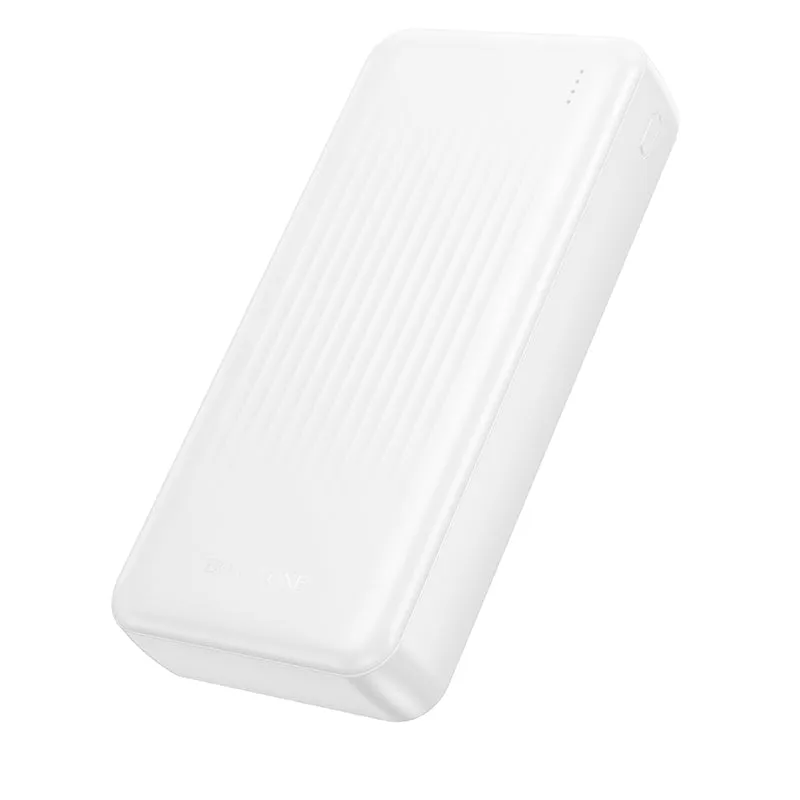 Batteria Esterna Borofone BJ80A Clever, 20000mAh, 22.5W, QC + PD, 1 x USB-C - 2 x USB-A, Bianca