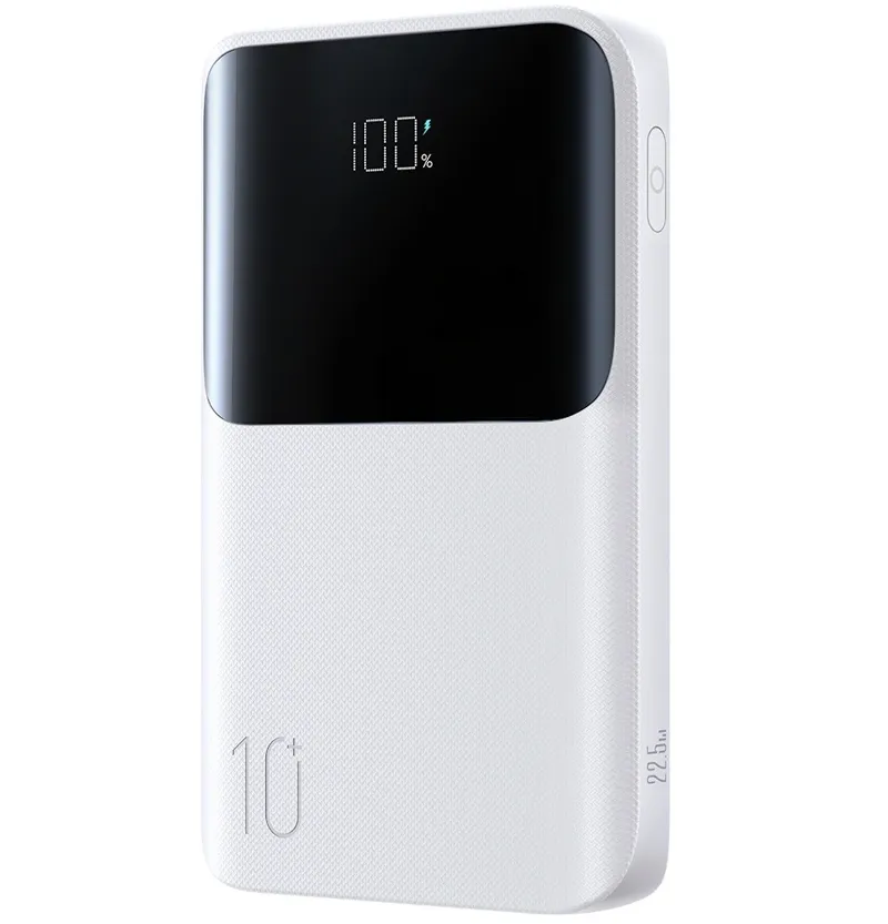 Batteria Esterna Joyroom JR-QP191 Mini, 10000mAh, 22.5W, QC + PD, 1 x USB-A - 2 x USB-C, Bianca
