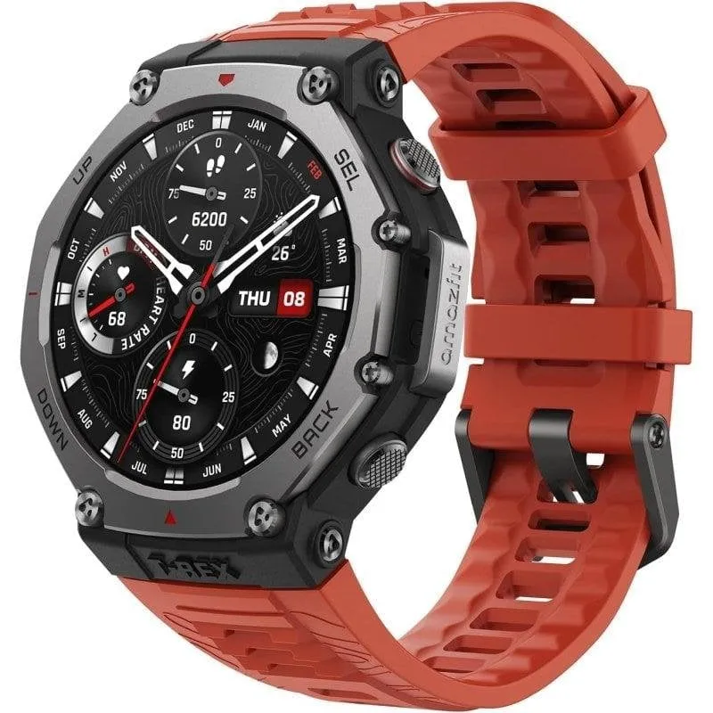 Amazfit T-Rex 3 GPS Bluetooth NFC 48,5mm AMOLED Lava Resistente all'Acqua 10ATM SpO2 Cardio Sonno