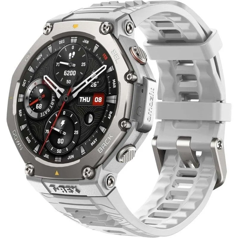 Amazfit T-Rex 3 Bluetooth GPS NFC 48,5mm AMOLED Grigio Haze Resistenza Acqua 10ATM SpO2 Cardio