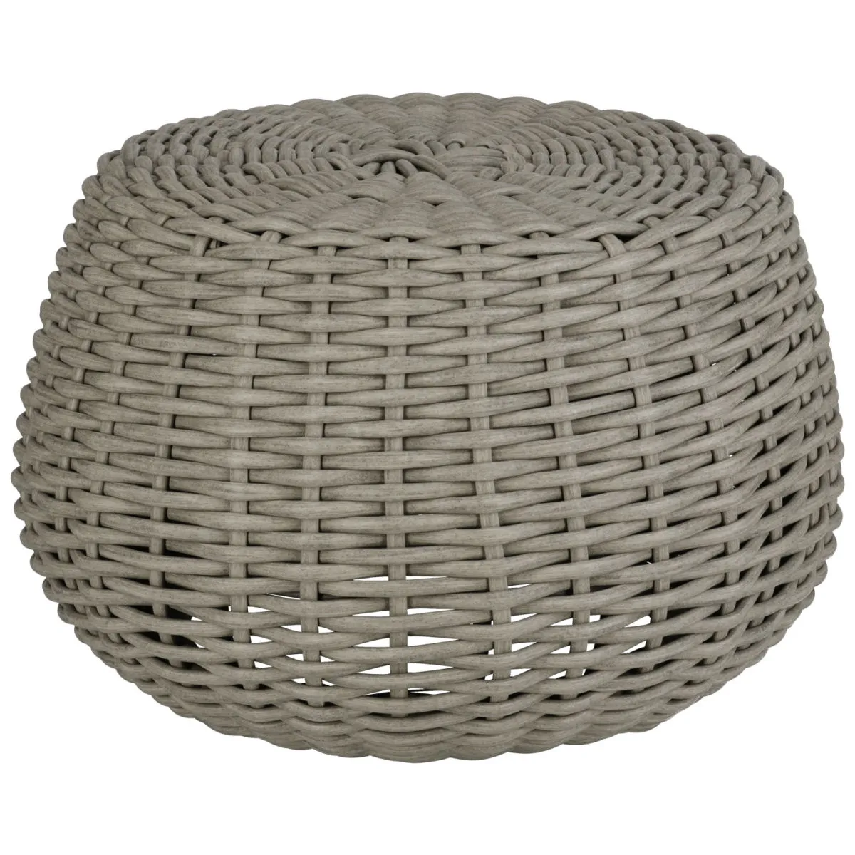 VEGA Pouf / tavolino per esterni Tavano; 60x41 cm (ØxH); grigio melange; cilindrica